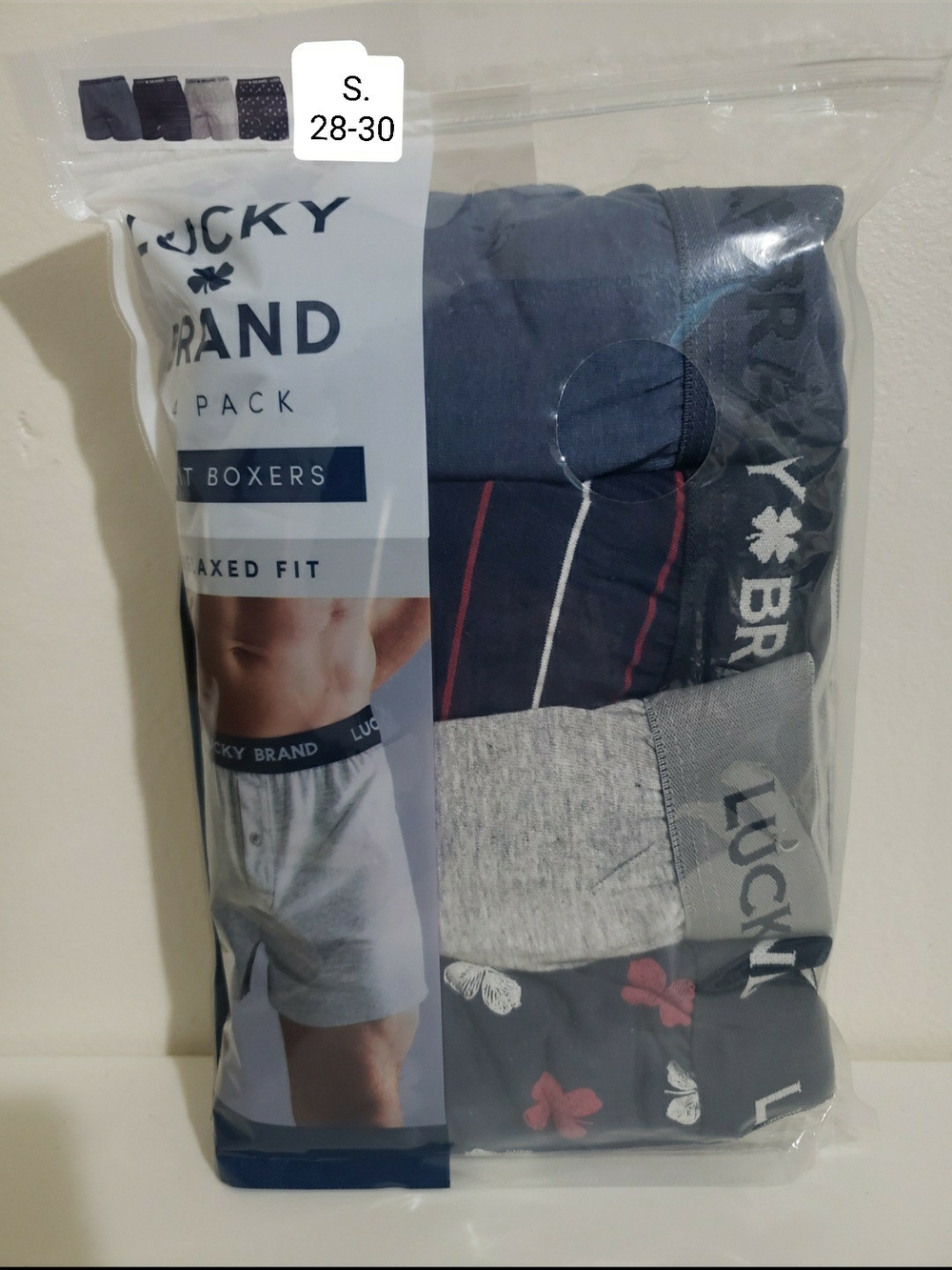 Lucky Brand Men's 4-Pack Boxer Briefs – Navy, Gray & Charcoal